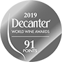 Médaille d'argent au concours des vins Decanter 2019
