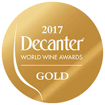 Médaille d'or au concours des vins Decanter 2017 à Londres